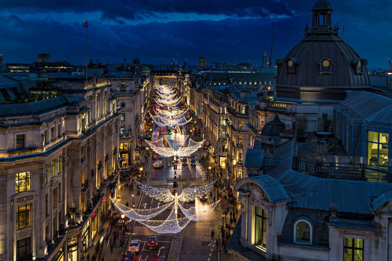 Christmas light installation